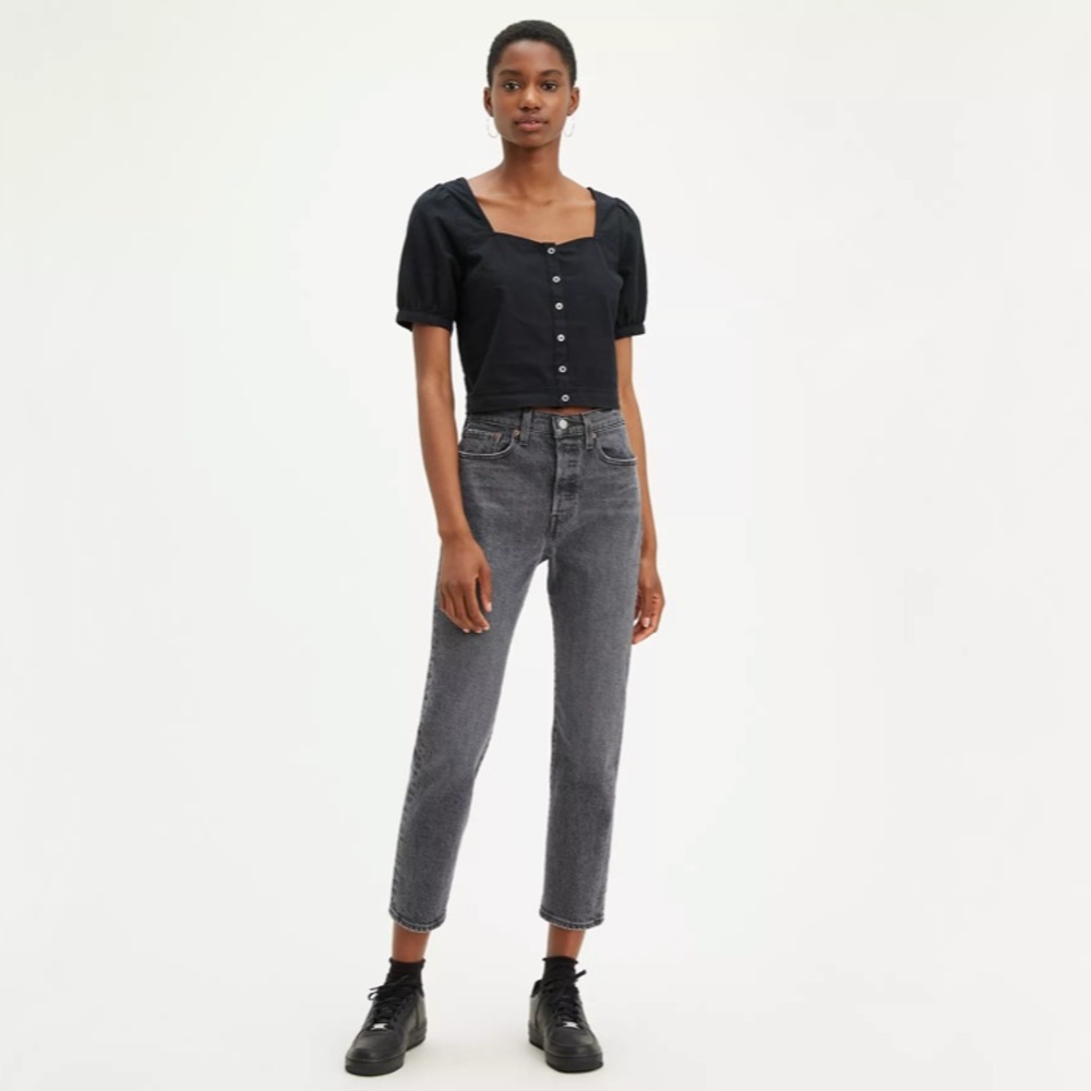 Levi’s Wedgie Straight Fit Jean Faded Black NWT